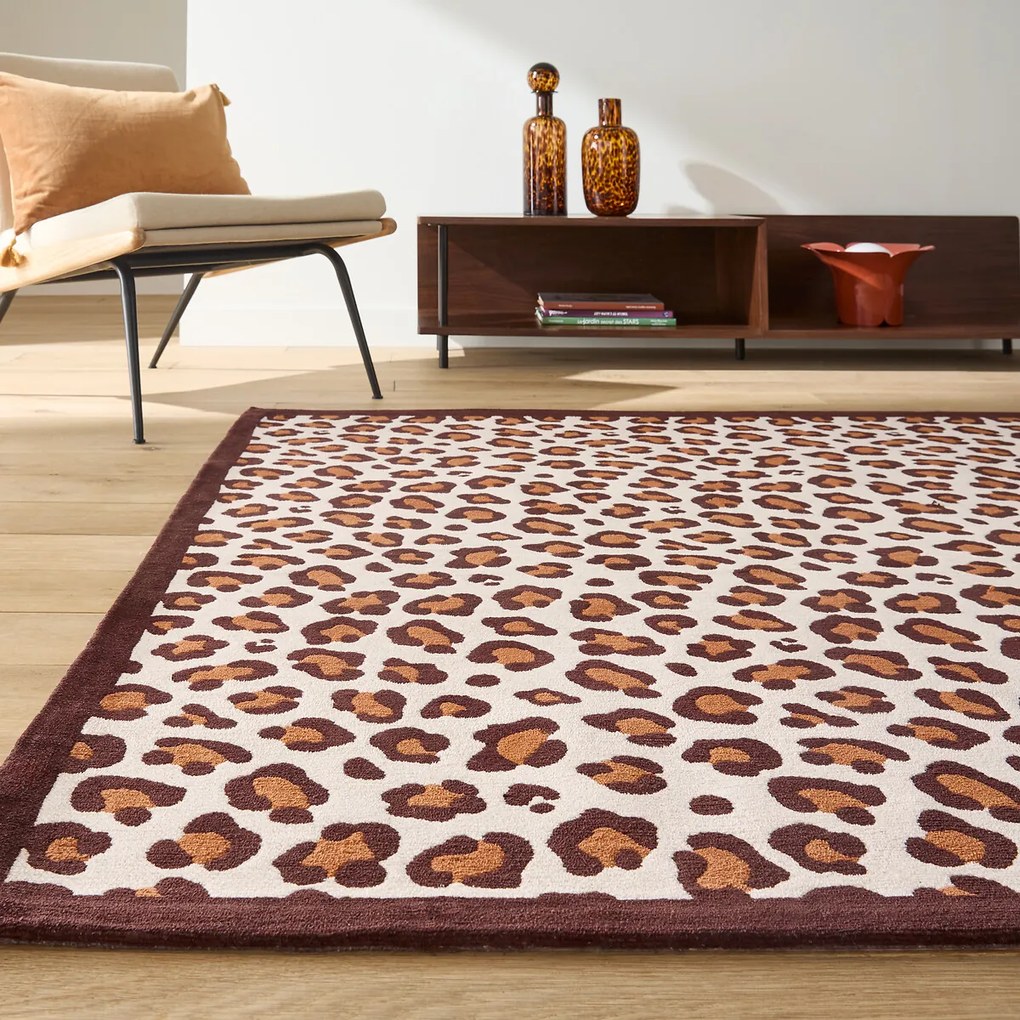 Vloerkleed met luipaardprint, Nimia