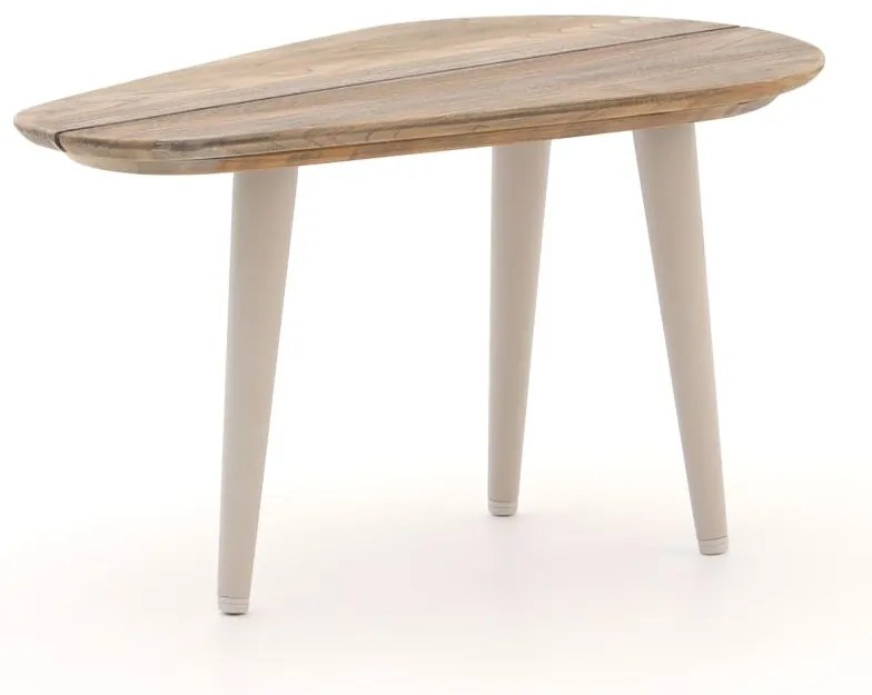 Loungetafel ROUGH | Driehoek  | Tuintafel Teakhout | 75x43cm | Kees Smit Tuinmeubelen