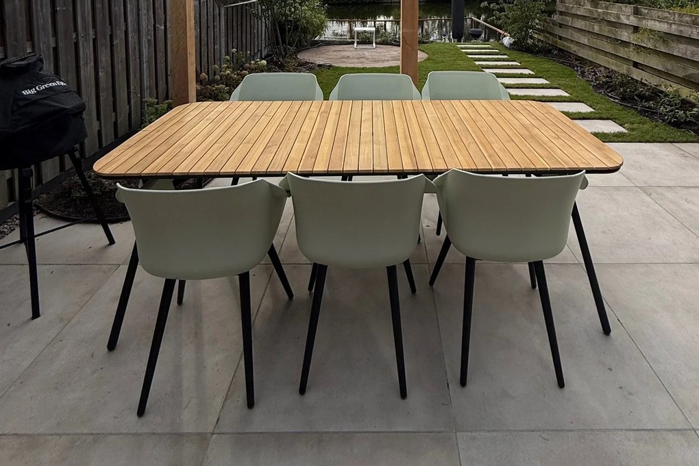 Bella tuintafel - teakhout - 220x95 cm. - B-keus OP=OP