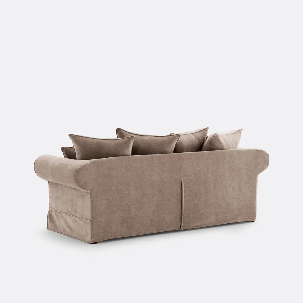 2- of 3-zits rechte bank van gemêleerd polyester, ADELIA