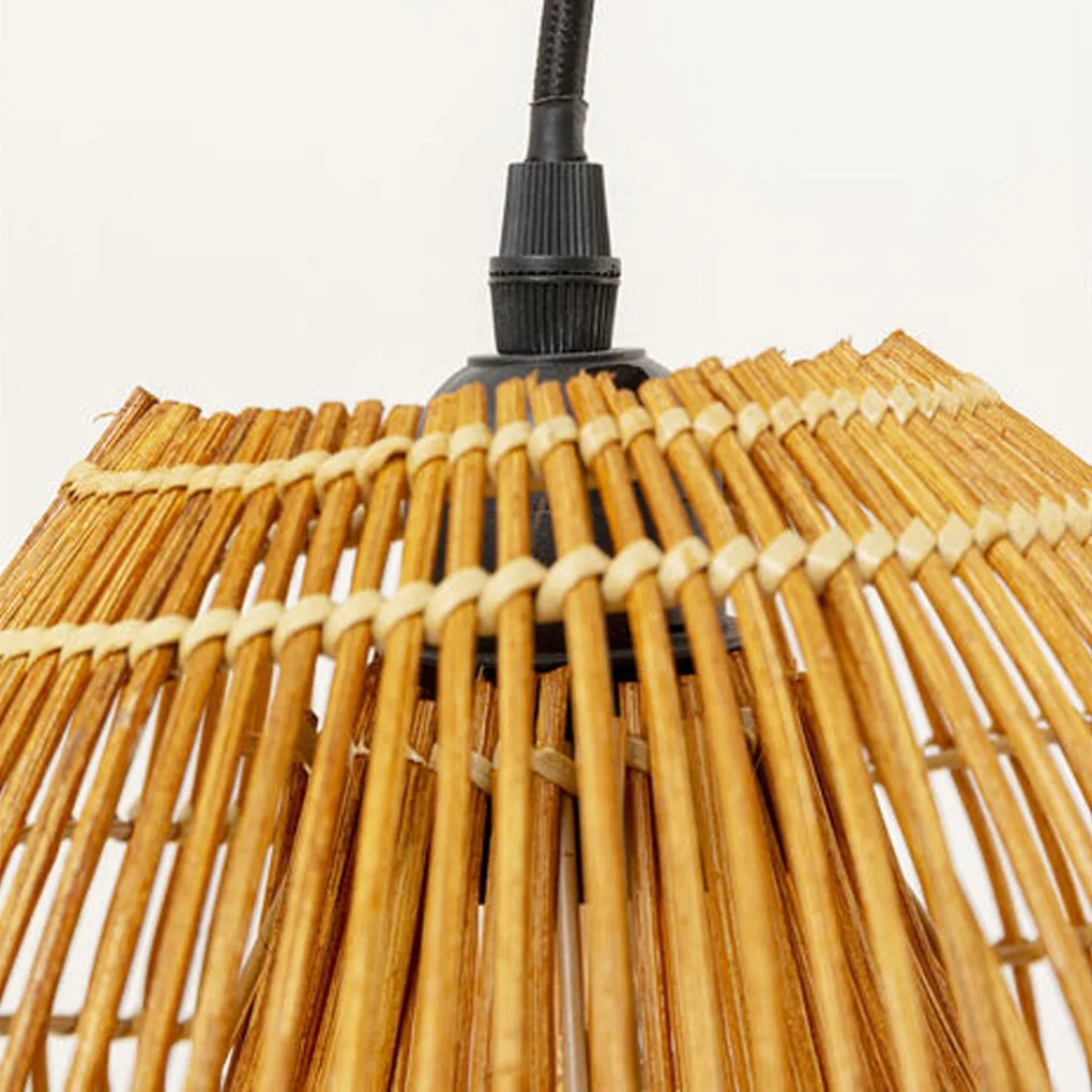 Eettafel Hanglamp Wabi Sabi Rotan