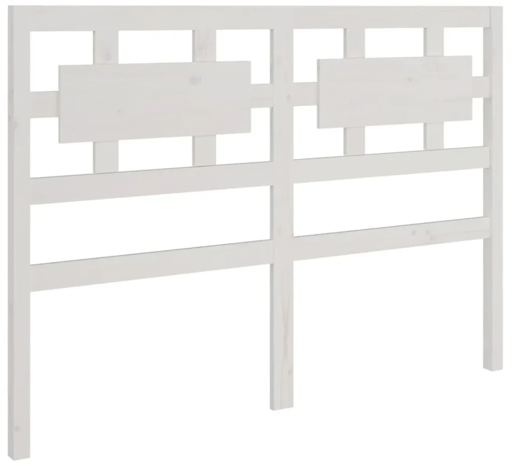 vidaXL Hoofdbord 165,5x4x100 cm massief grenenhout wit