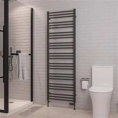 Eastbrook Corinium handdoekradiator 60x180cm 1058W antraciet