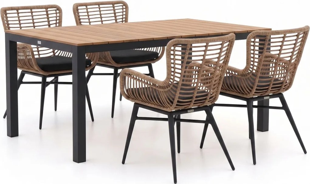 + 15% kassakorting | Diningset Intenso  | 4 personen | Tuinset polywood | 5-delig | Kees Smit Tuinmeubelen