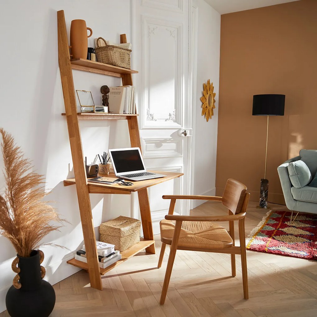 Wandrek/bureau in eik, Domeno