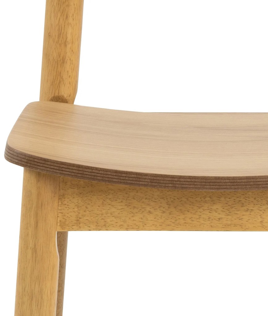 ZARION Natuurlijk Eiken - HOUTEN STOEL VOOR KEUKEN, WOONKAMER, RESTAURANT