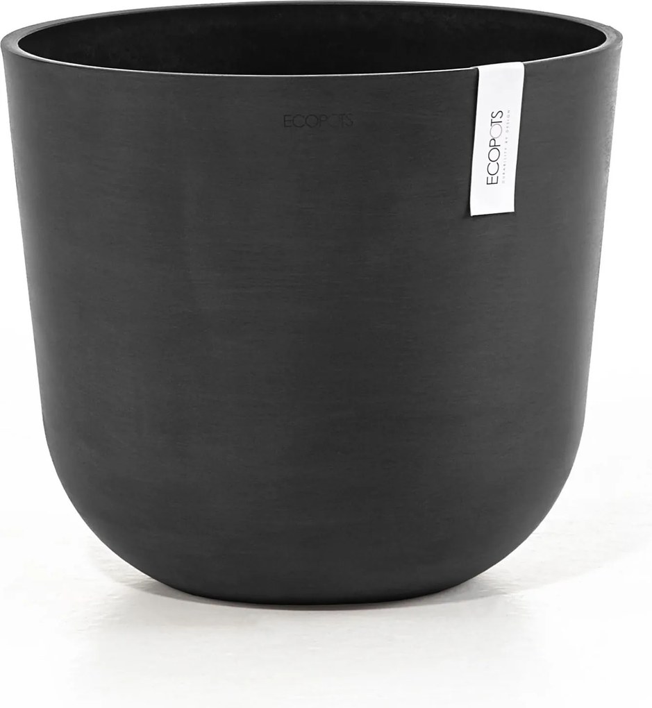 Ecopots bloempot Oslo 35 - Rond - Dark Grey - Diameter 35 x H30,5 cm