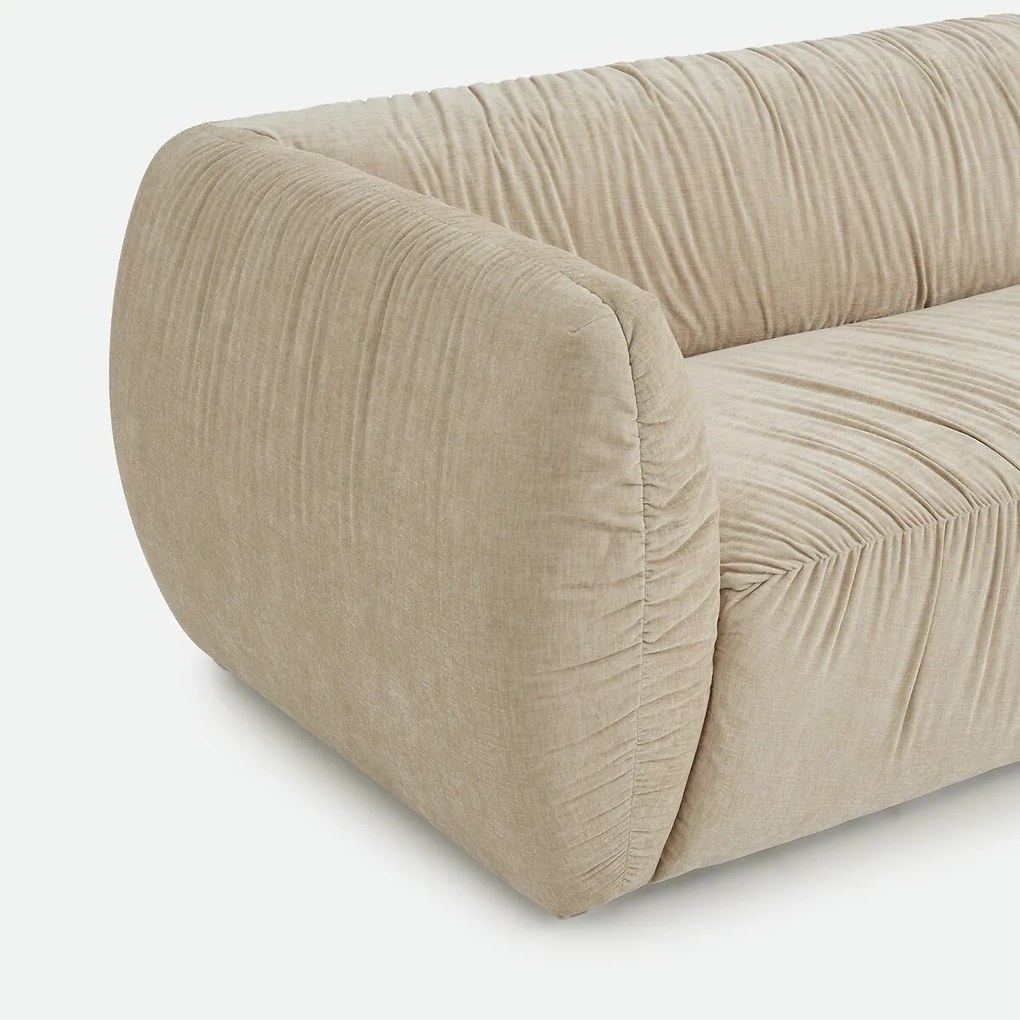 3- of 4-zits rechte bank, in gevlamd chenille, SILVER