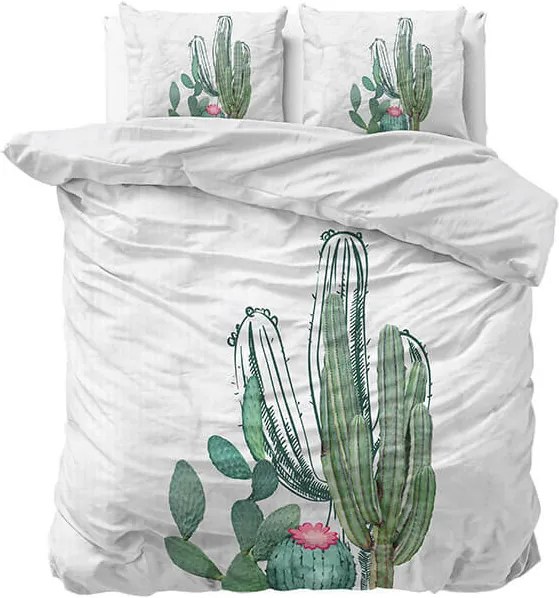 Sleeptime Elegance Cactus Marble 1-persoons (140 x 220 cm + 1 kussensloop) Dekbedovertrek