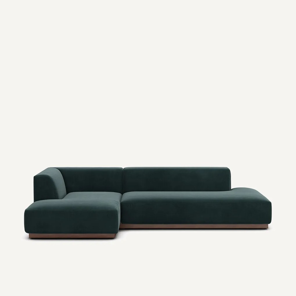 Linker hoekbank XL fluweel, Jacopo