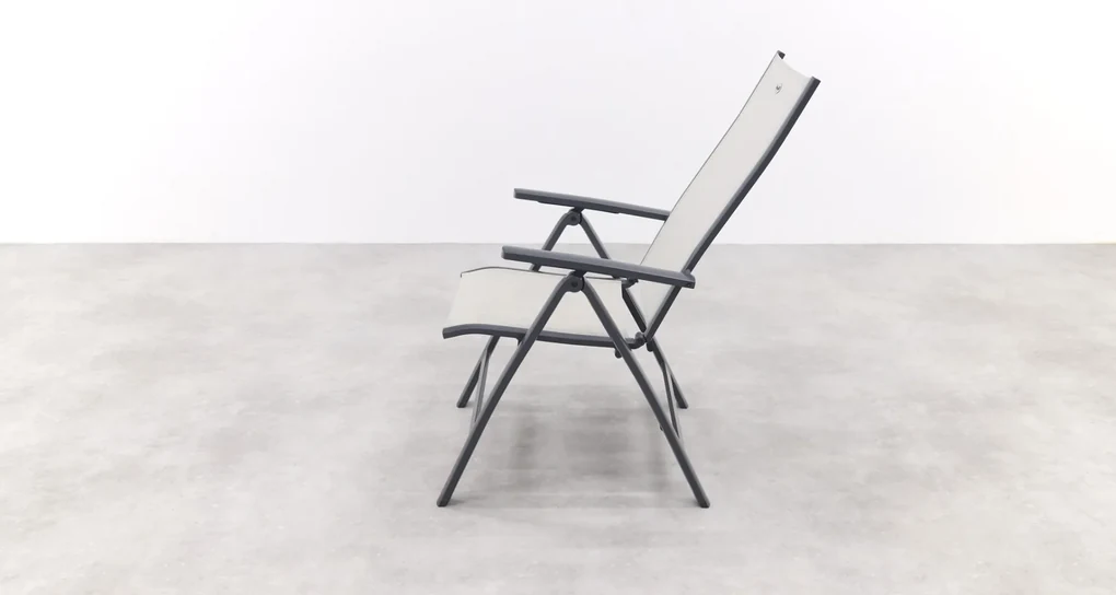Hartman Monza alu/Chaneo verstelbare tuinset - 220x100 cm. - 7-delig