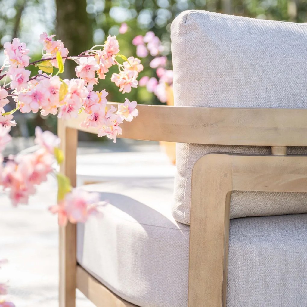 Garden Impressions Sirocco loungeset 3-delig rechts - acacia - grey sand