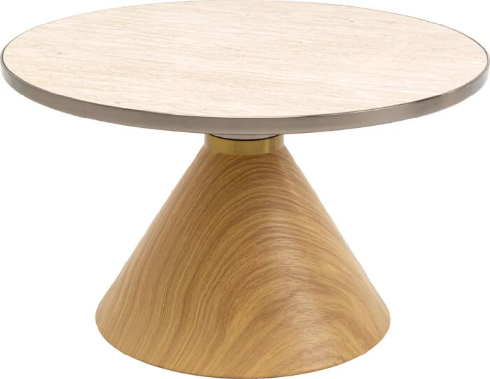 Ronde Salontafel Eiken - 70 X 70cm.