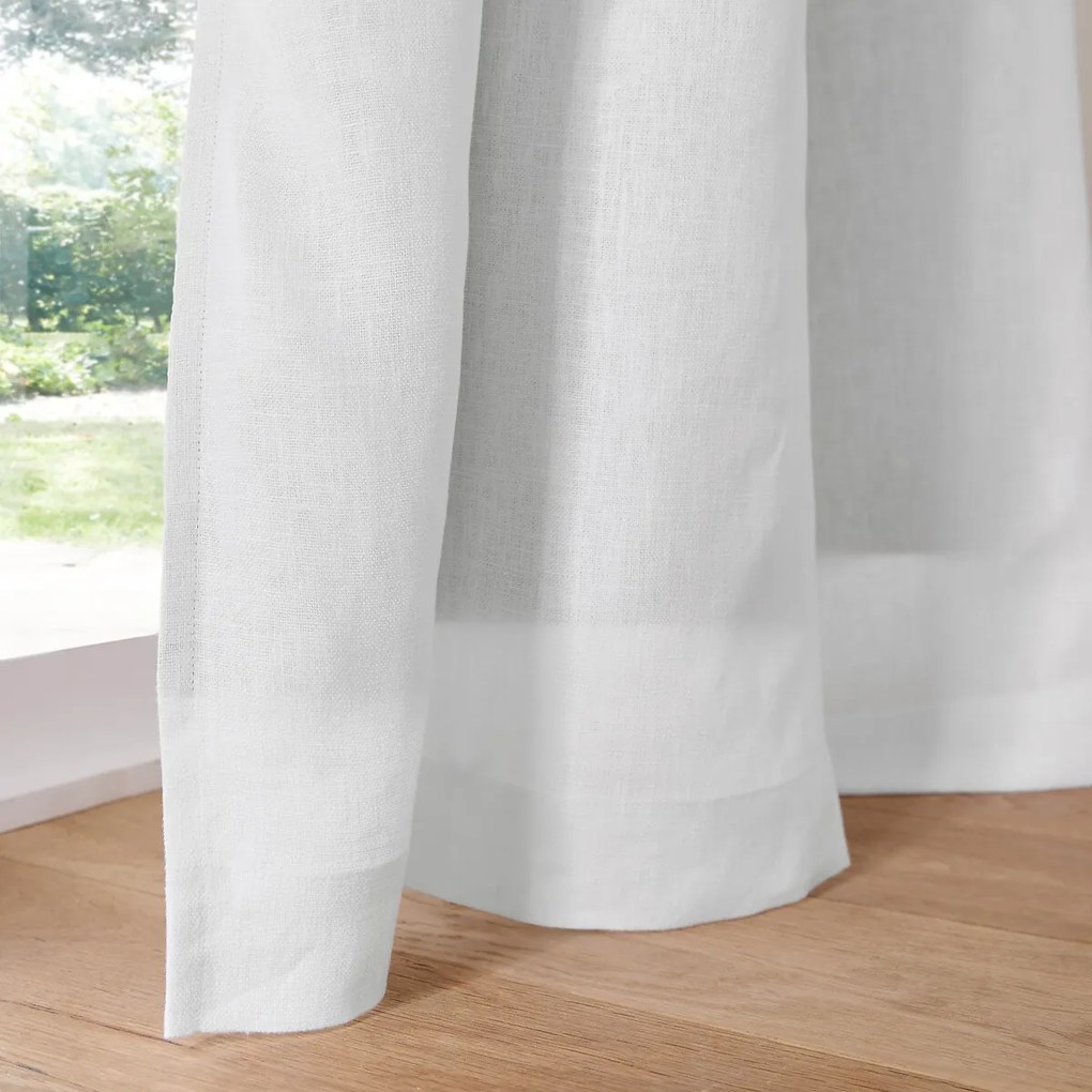 Verduisteringsgordijn in linnen met gerimpelde bies en golf, ELBA