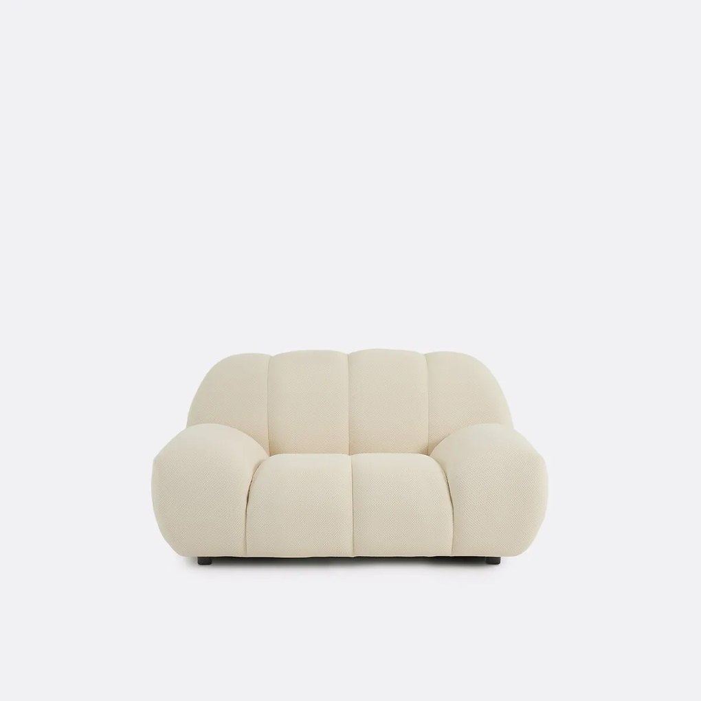 XL fauteuil, gewatteerde stof, NURIA
