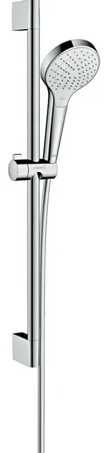 Hansgrohe Croma Select S Vario glijstangset met Croma Select S Vario handdouche EcoSmart 65cm met Isiflex`B doucheslang 160cm wit/chroom 26563400