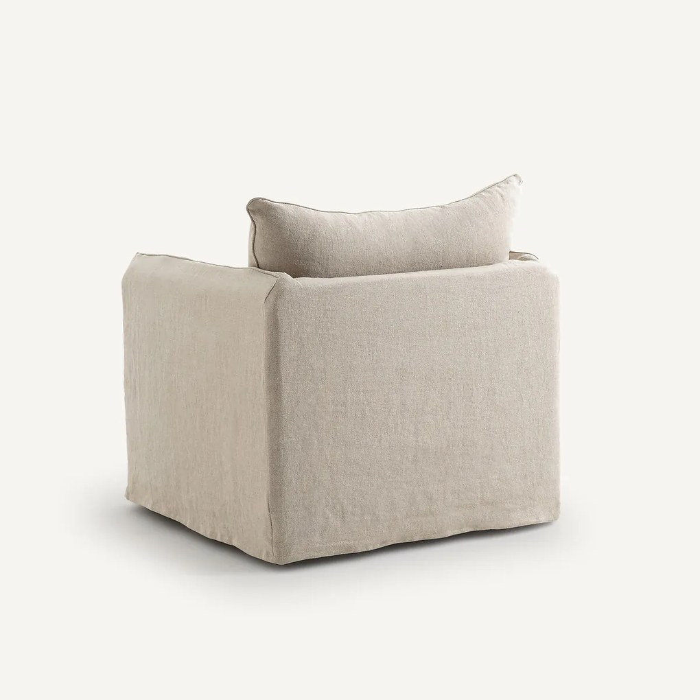 Fauteuil in gekreukt linnen, Neo Chiquito