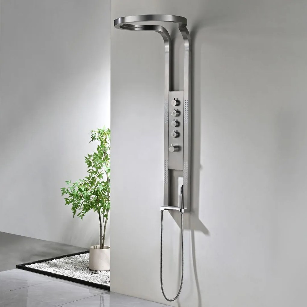 Best Design Ore Future thermostatisch douchepaneel RVS