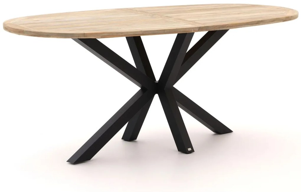 Bartafel ROUGH | Ovaal  | Tuintafel Teakhout | 240x120cm | 6 personen | Kees Smit Tuinmeubelen