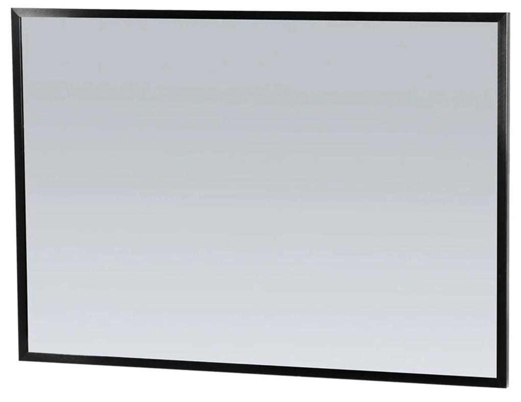 Spiegel Sanitop Silhouette 100x70x2.5 cm Aluminium Zwart