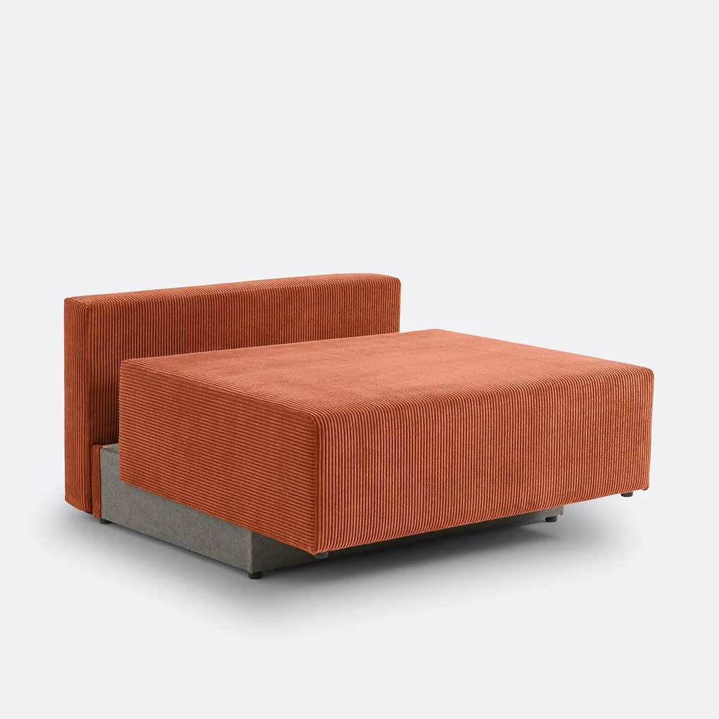 2-zits corduroy slaapbank met koffer, MAONA