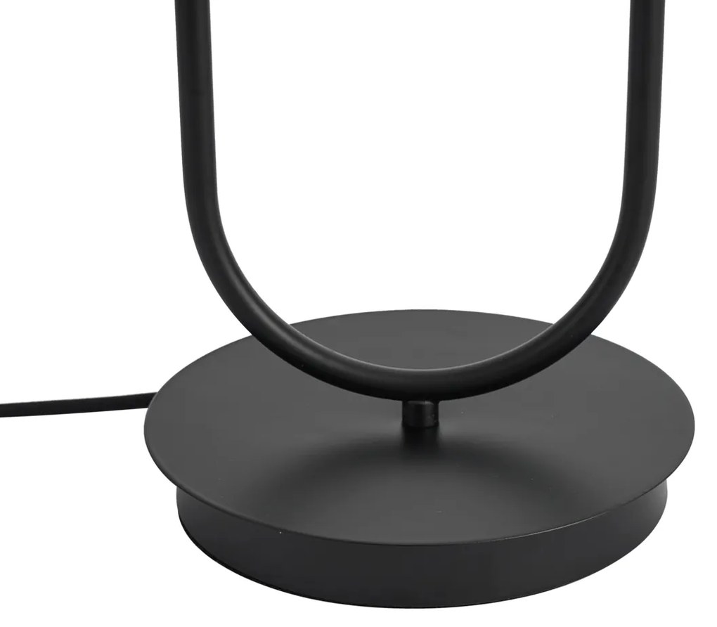 Art Deco tafellamp zwart 2-lichts - Tuning