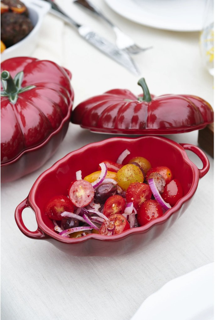 Staub Ceramique Cocotte 16 cm / 500 ml, Tomaat, Kersenrood - Ceramique - Staub