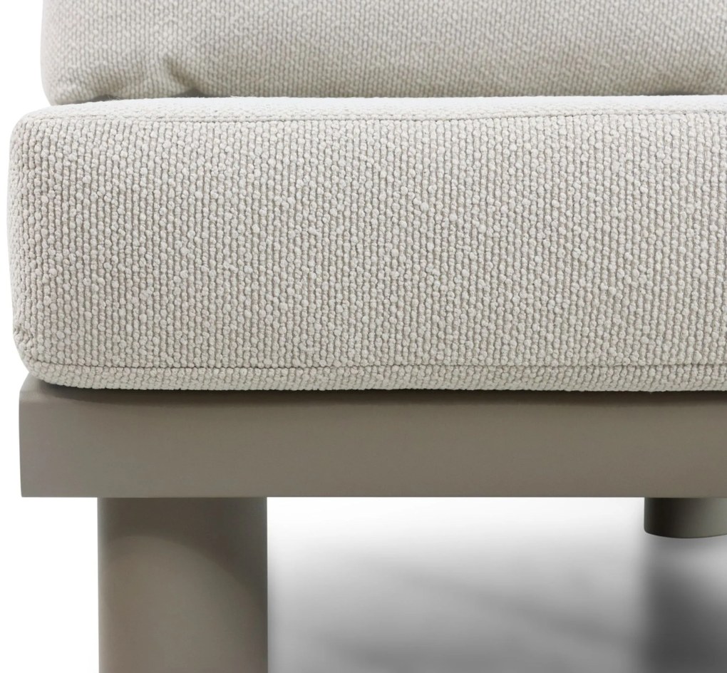 Hoek loungeset 6 personen Aluminium/Rope /Ceramic stone Taupe  Santika Furniture Santika