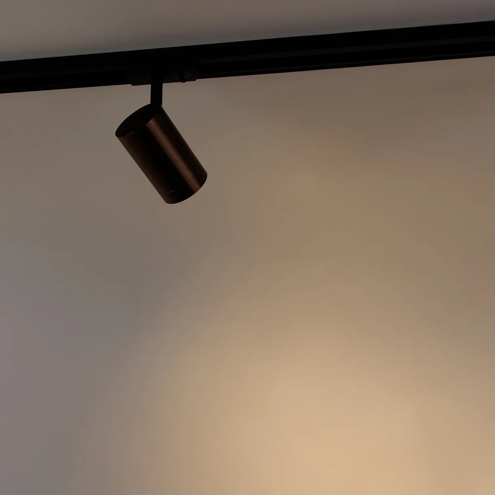 Moderne 1-fase railspot donkerbrons - Iconic Jeana