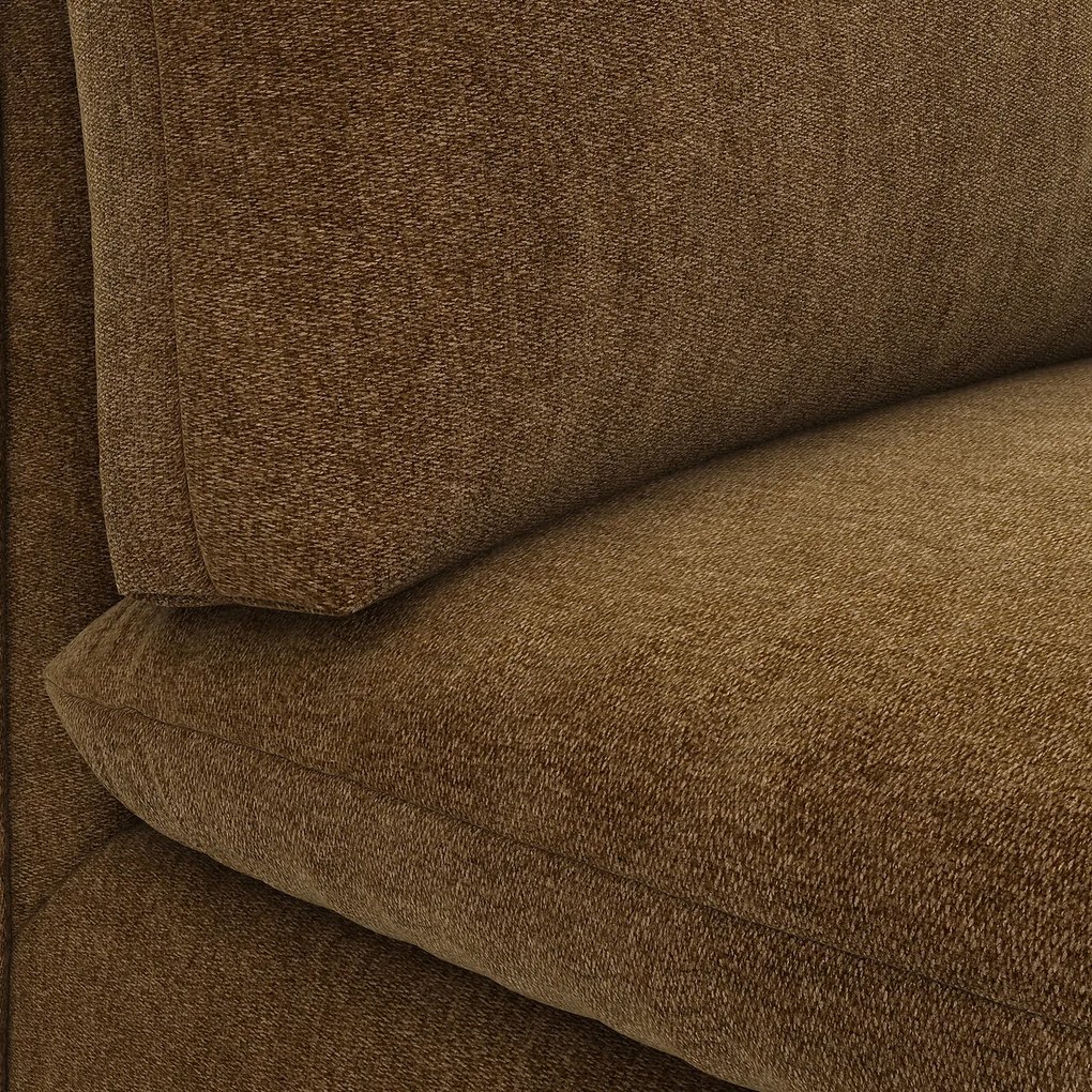 3-zits rechte bank in gevlekt polyester, MALO