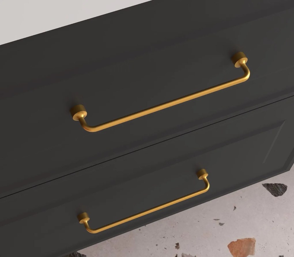 Muebles Style handvat 21cm goud