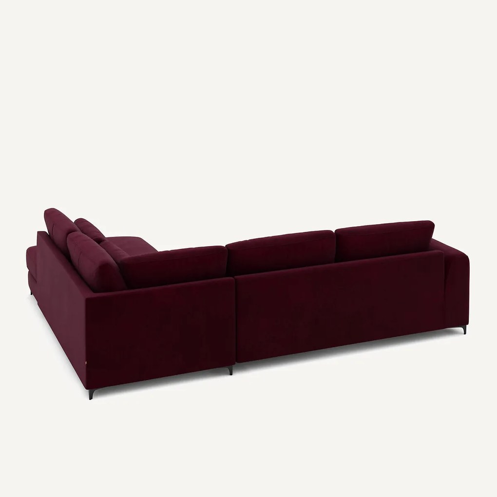 Omvormbare hoekbank rechts, fluweel, Marsile