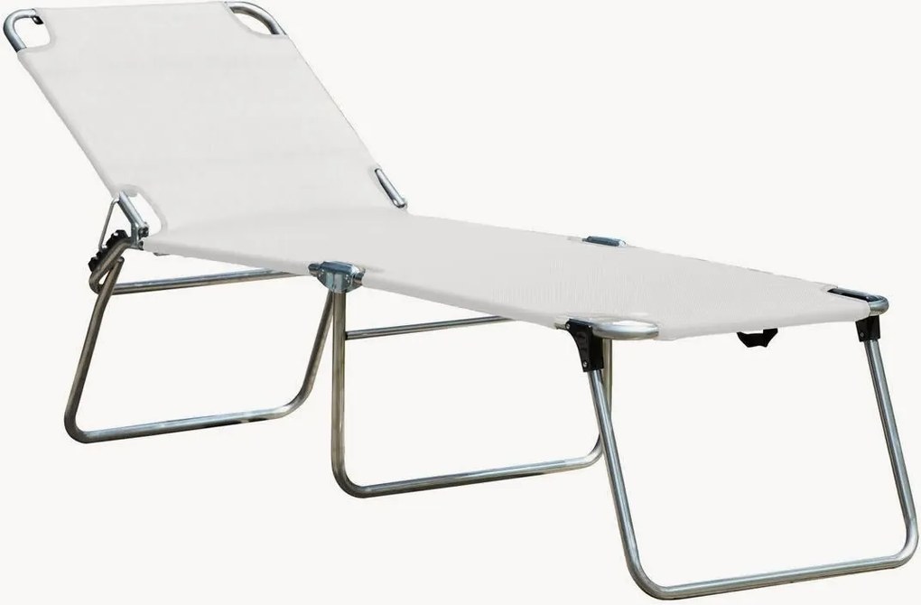 Tuin ligstoel Amigo van aluminium