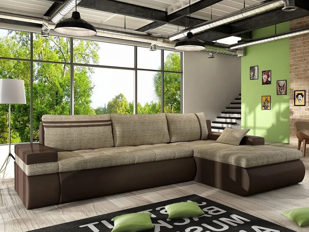 Hoekbank Temple 100, Aanwezig, Aanwezig, 300x182x90cm, 129 kg, Poten: Kunststof