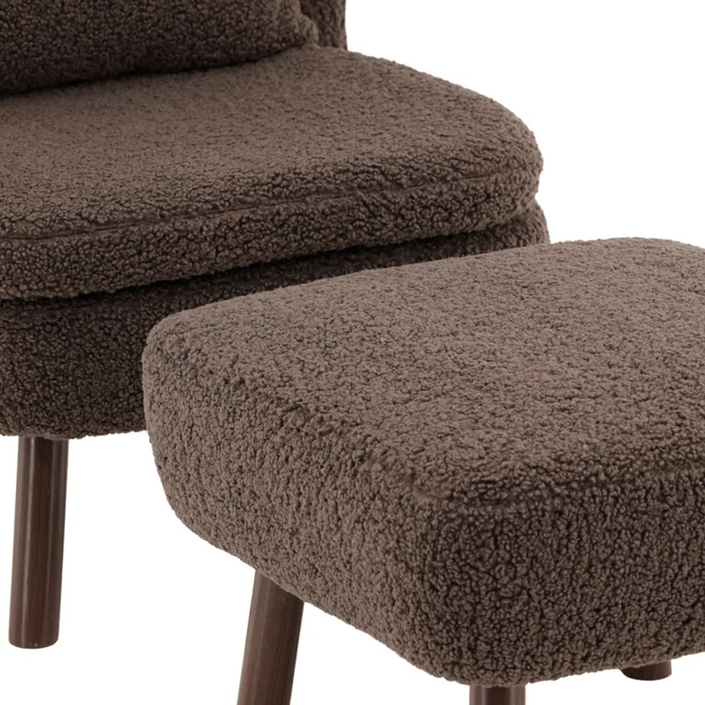 Teddy Fauteuil Met Voetenbank