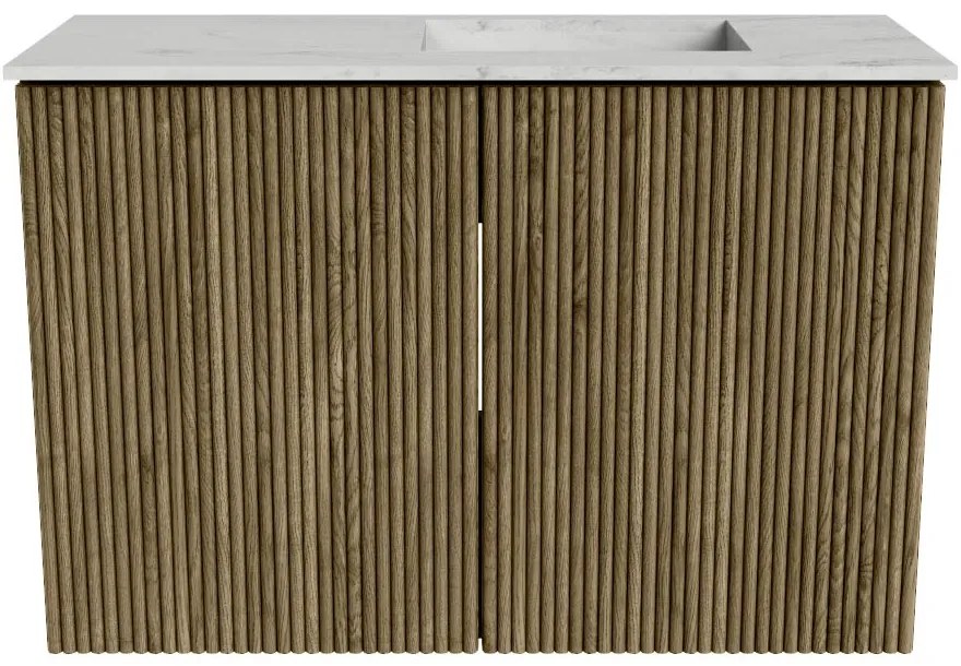 Mondiaz Joya DLux 60cm toiletmeubel dusk met wastafel faye rechts 1 kraangat opalo