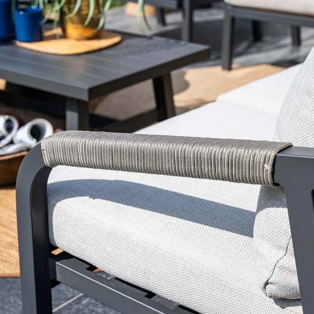 Garden Impressions Tarera loungeset 4-delig - donker grijs