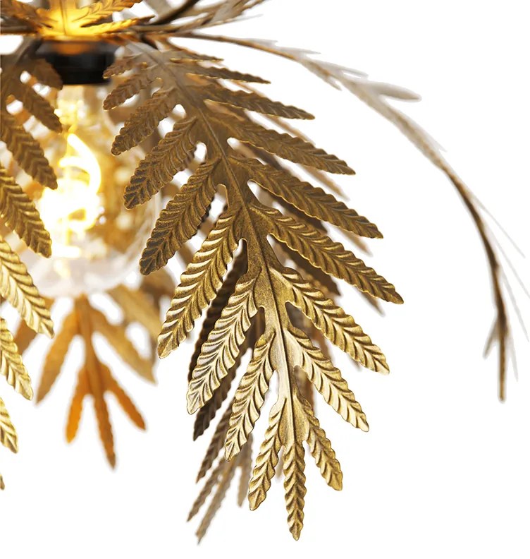 Vintage hanglamp goud veren - Botanica Landelijk, Retro E27 Binnenverlichting Lamp