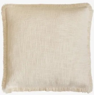 Vierkant Kussen 45x45 Cm Van Soncey Katoen Gardenia Wit - Sklum