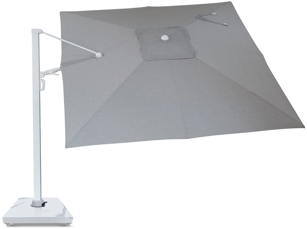 Zweefparasol 3x3.5m S2 Excellent (excl. voet) Grijs-antraciet Camello Luna