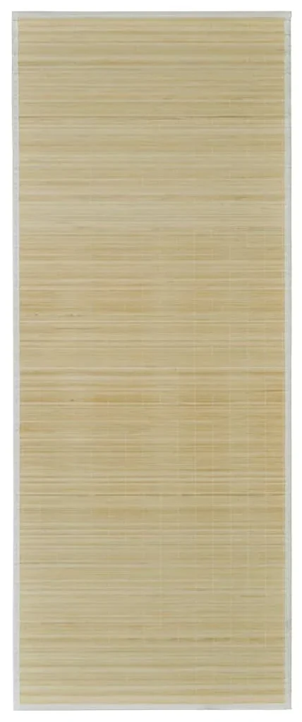 vidaXL Tapijt 100x160 cm bamboe natuurlijk