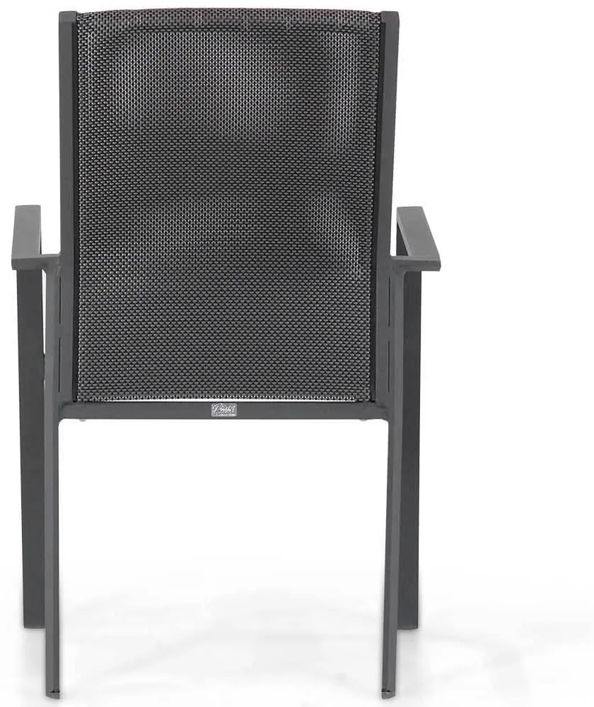 Tuinset 4 personen 90 cm Aluminium/textileen Grijs Presto Ricadi/Mondello