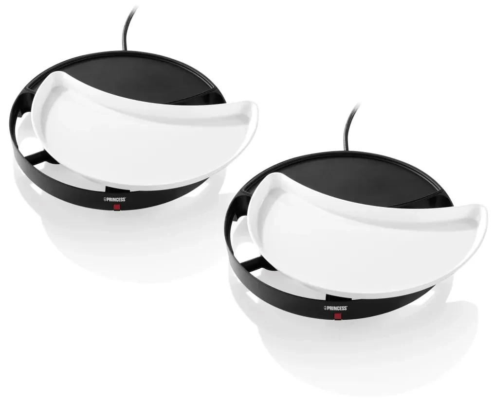 Princess Tafelgrill 4-persoons Dinner4All 1000 W wit en zwart