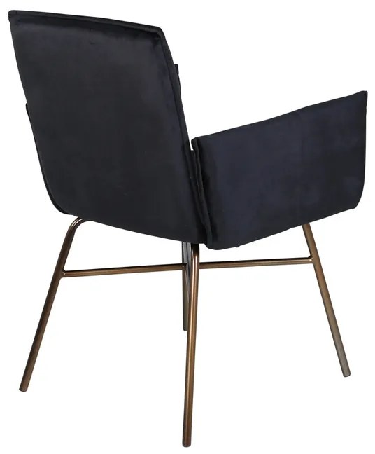 Jörn Eetkamerstoel - Callie -Zwart - Fluweel - Jörn