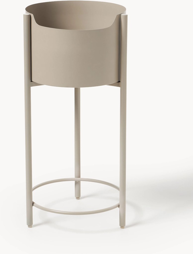 Metalen plantenbak Taru, H 65 cm