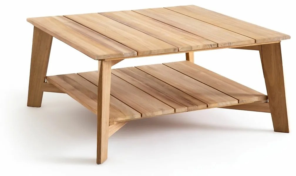 Lage tuintafel met dubbel plateau in acacia, Réphir