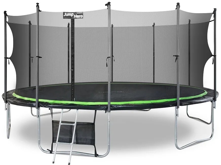 Tuintrampoline met veiligheidsnet aan binnenkant 488cm Jump Hero 16FT