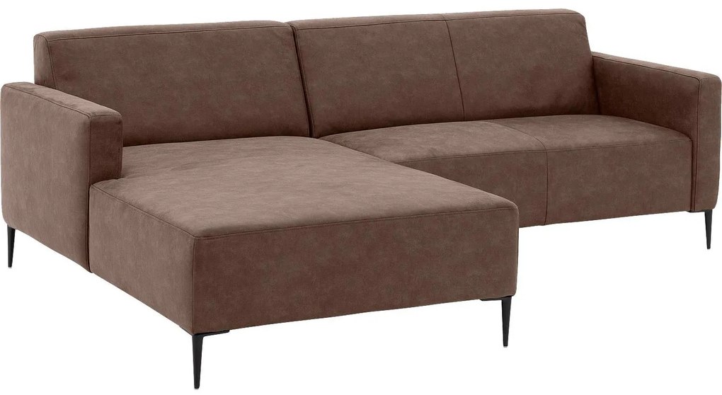 Goossens  Key West bruin, micro leer, 2-zits, modern design