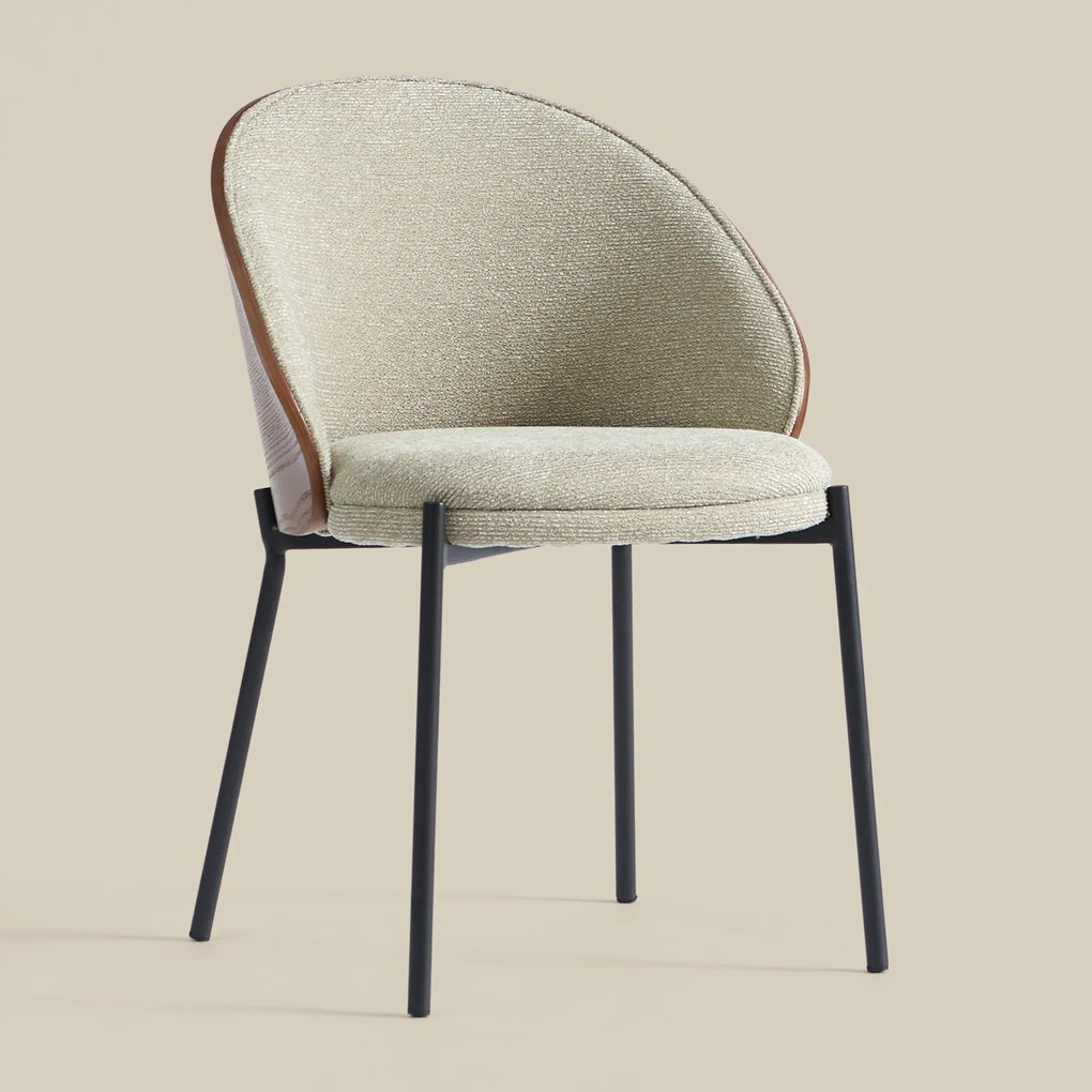 Eetkamerstoel Met Walnoot Rugleuning