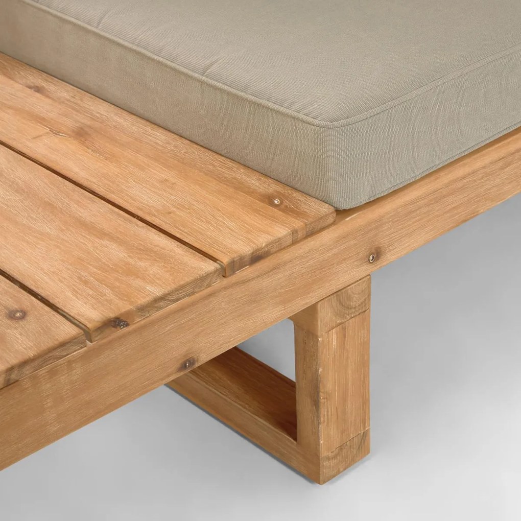 Kave Home Flaviina Loungeset Hoekbank Acaciahout